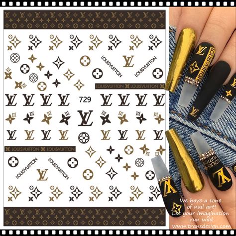 louis vuitton brown nails|louis vuitton nail transfer foil.